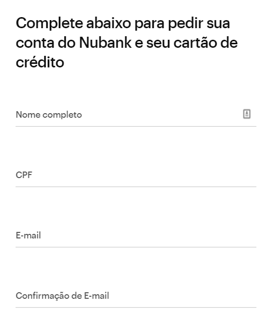 Nubank - Como solicitar o Cartão de Crédito