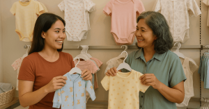 Como comprar roupas de bebê baratas